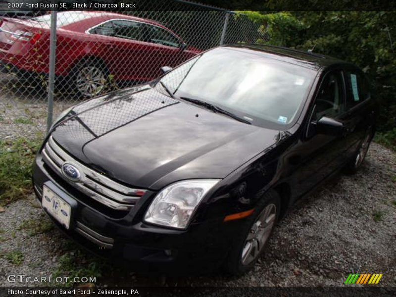 Black / Charcoal Black 2007 Ford Fusion SE