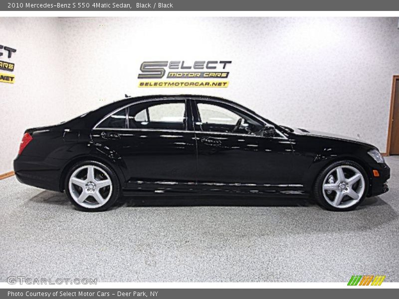 Black / Black 2010 Mercedes-Benz S 550 4Matic Sedan