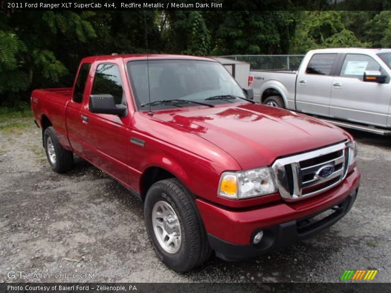 Redfire Metallic / Medium Dark Flint 2011 Ford Ranger XLT SuperCab 4x4