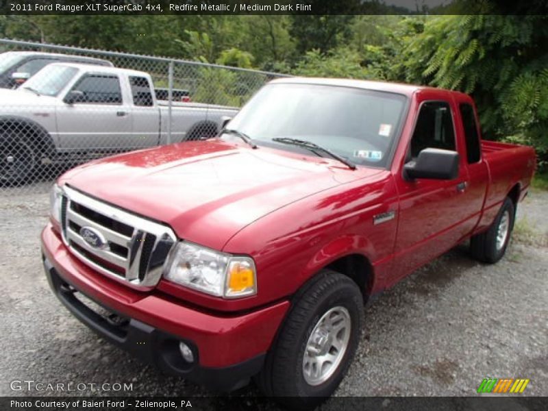 Redfire Metallic / Medium Dark Flint 2011 Ford Ranger XLT SuperCab 4x4