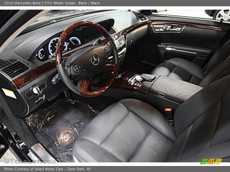 Black / Black 2010 Mercedes-Benz S 550 4Matic Sedan