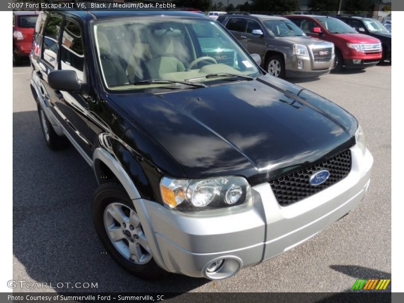 Black / Medium/Dark Pebble 2007 Ford Escape XLT V6