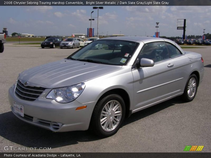 Bright Silver Metallic / Dark Slate Gray/Light Slate Gray 2008 Chrysler Sebring Touring Hardtop Convertible