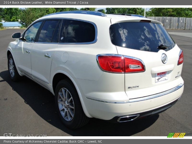 White Diamond Tricoat / Cocoa 2014 Buick Enclave Leather