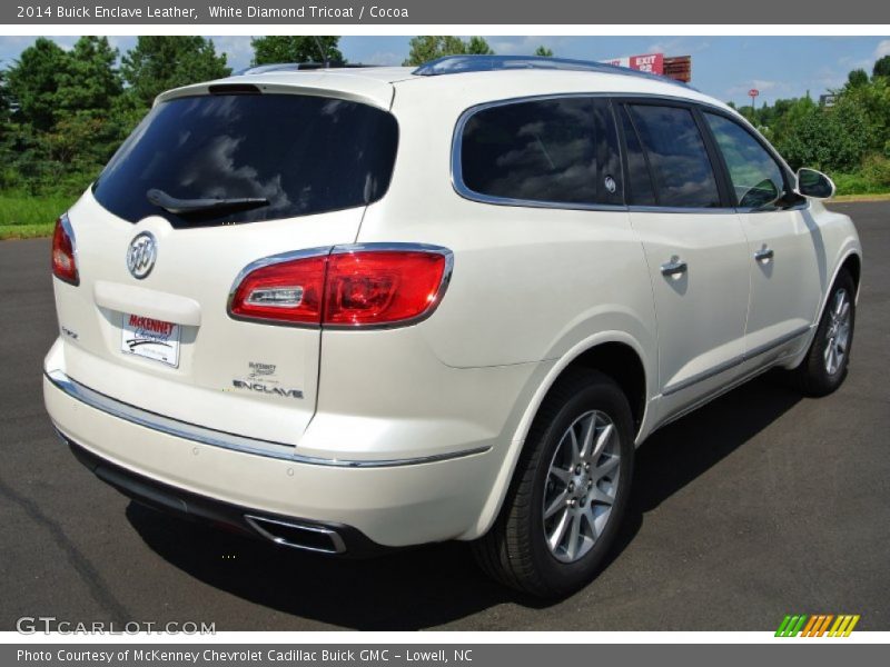 White Diamond Tricoat / Cocoa 2014 Buick Enclave Leather