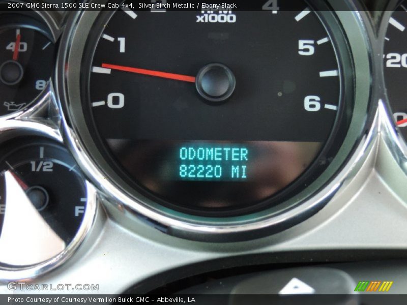 Silver Birch Metallic / Ebony Black 2007 GMC Sierra 1500 SLE Crew Cab 4x4