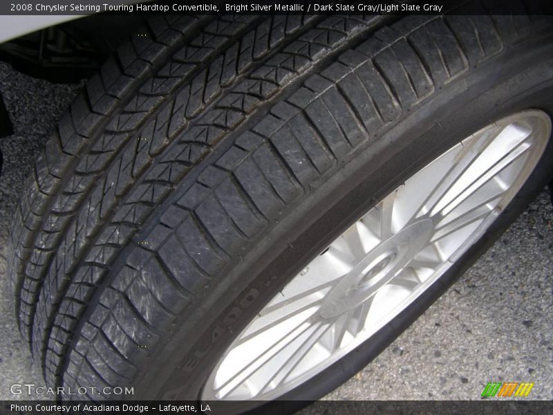 Bright Silver Metallic / Dark Slate Gray/Light Slate Gray 2008 Chrysler Sebring Touring Hardtop Convertible