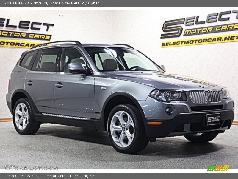 Space Gray Metallic / Oyster 2010 BMW X3 xDrive30i
