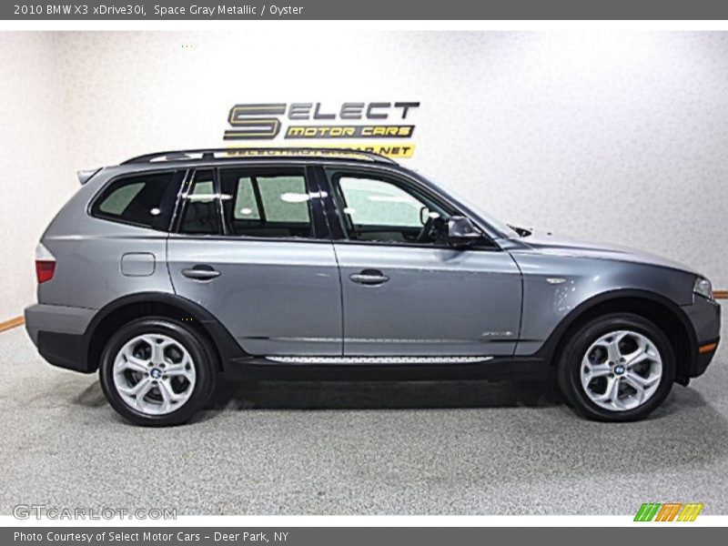 Space Gray Metallic / Oyster 2010 BMW X3 xDrive30i