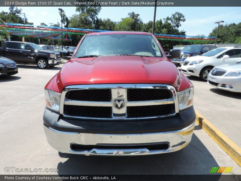 Inferno Red Crystal Pearl / Dark Slate/Medium Graystone 2010 Dodge Ram 1500 ST Quad Cab