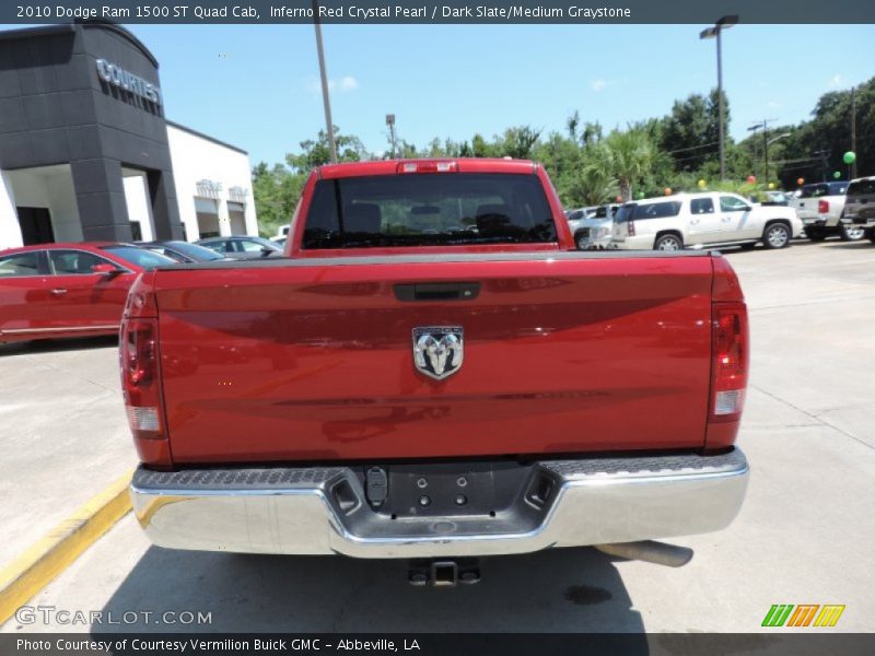 Inferno Red Crystal Pearl / Dark Slate/Medium Graystone 2010 Dodge Ram 1500 ST Quad Cab