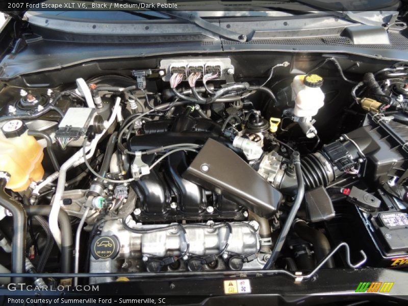Black / Medium/Dark Pebble 2007 Ford Escape XLT V6