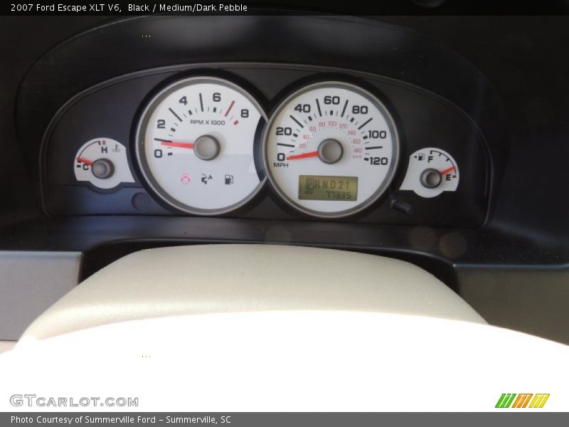 Black / Medium/Dark Pebble 2007 Ford Escape XLT V6