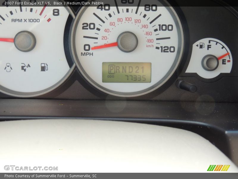 Black / Medium/Dark Pebble 2007 Ford Escape XLT V6