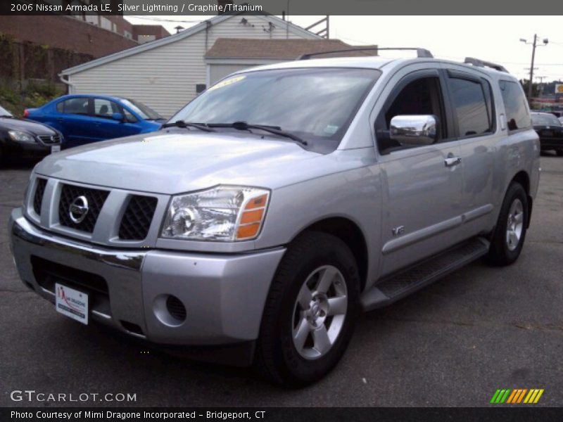 Silver Lightning / Graphite/Titanium 2006 Nissan Armada LE
