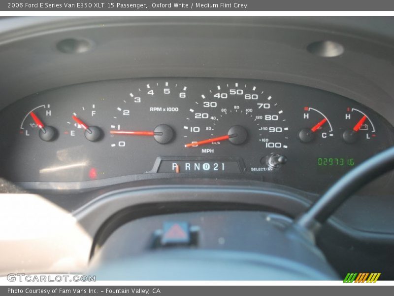 Oxford White / Medium Flint Grey 2006 Ford E Series Van E350 XLT 15 Passenger