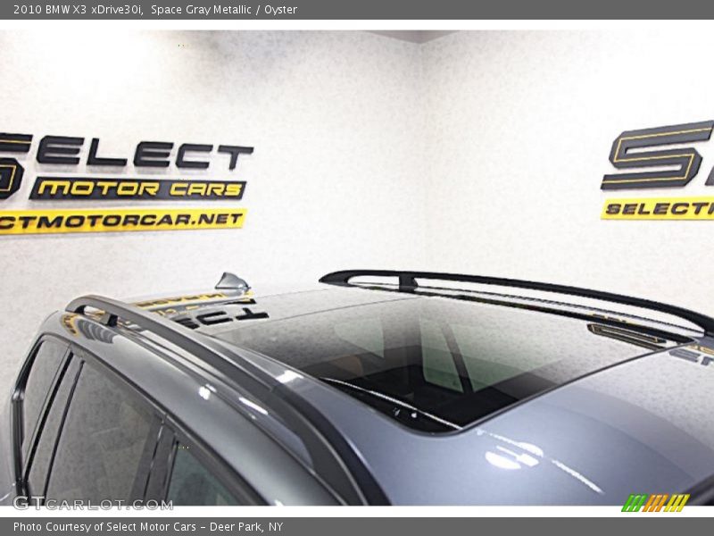 Space Gray Metallic / Oyster 2010 BMW X3 xDrive30i