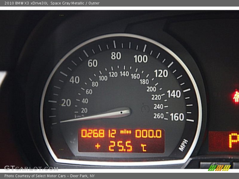 Space Gray Metallic / Oyster 2010 BMW X3 xDrive30i