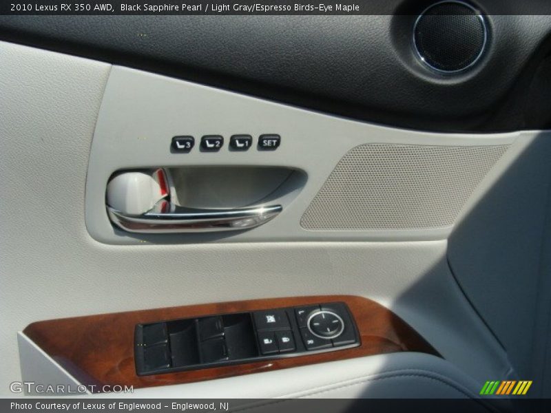 Black Sapphire Pearl / Light Gray/Espresso Birds-Eye Maple 2010 Lexus RX 350 AWD