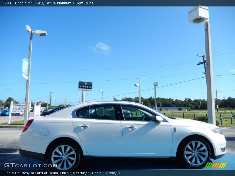 White Platinum / Light Dune 2013 Lincoln MKS FWD