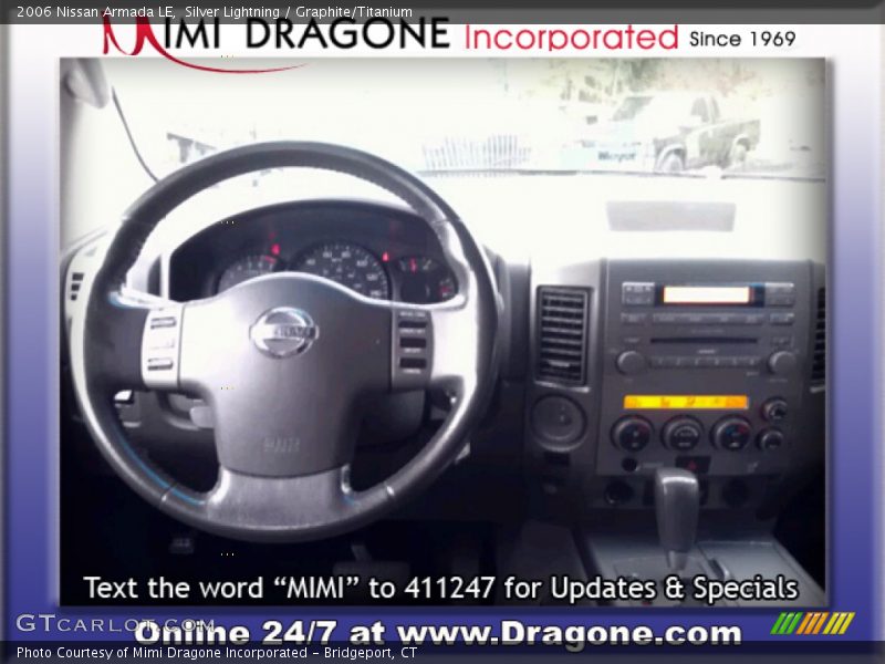 Silver Lightning / Graphite/Titanium 2006 Nissan Armada LE