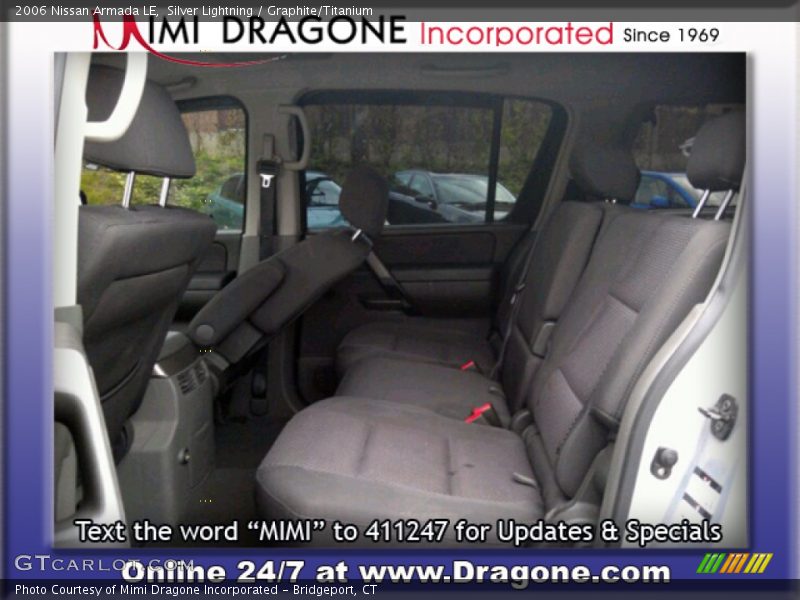 Silver Lightning / Graphite/Titanium 2006 Nissan Armada LE