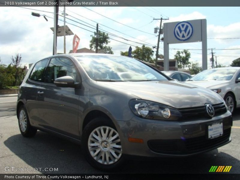 United Gray Metallic / Titan Black 2010 Volkswagen Golf 2 Door