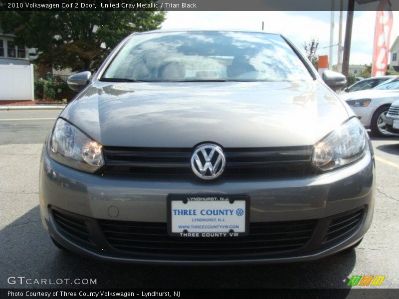 United Gray Metallic / Titan Black 2010 Volkswagen Golf 2 Door