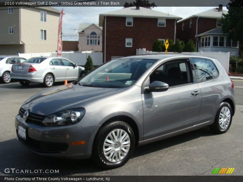 United Gray Metallic / Titan Black 2010 Volkswagen Golf 2 Door