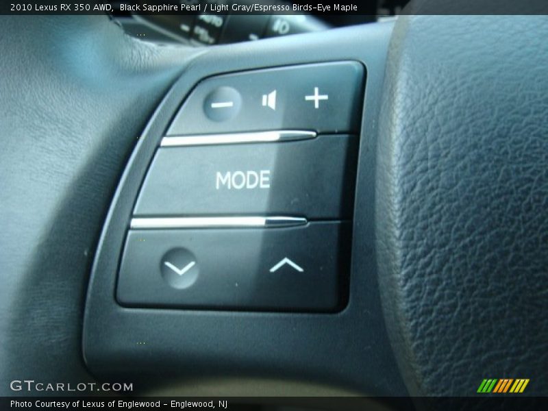Black Sapphire Pearl / Light Gray/Espresso Birds-Eye Maple 2010 Lexus RX 350 AWD