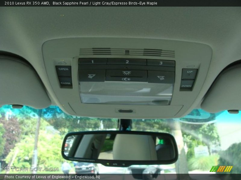 Black Sapphire Pearl / Light Gray/Espresso Birds-Eye Maple 2010 Lexus RX 350 AWD