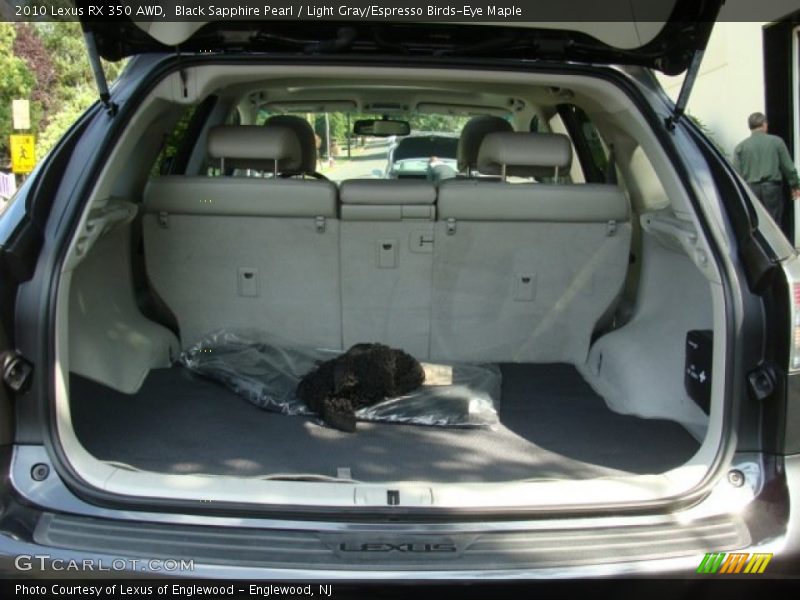 Black Sapphire Pearl / Light Gray/Espresso Birds-Eye Maple 2010 Lexus RX 350 AWD