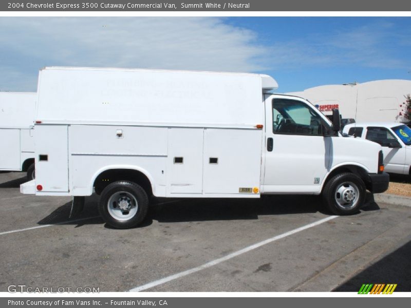 Summit White / Neutral 2004 Chevrolet Express 3500 Cutaway Commercial Van