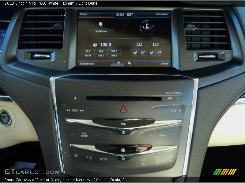 White Platinum / Light Dune 2013 Lincoln MKS FWD