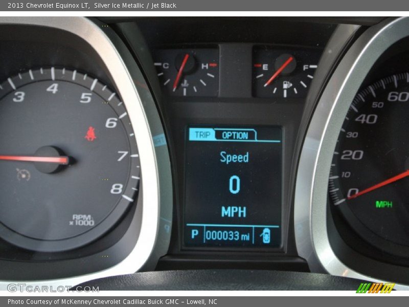 Silver Ice Metallic / Jet Black 2013 Chevrolet Equinox LT