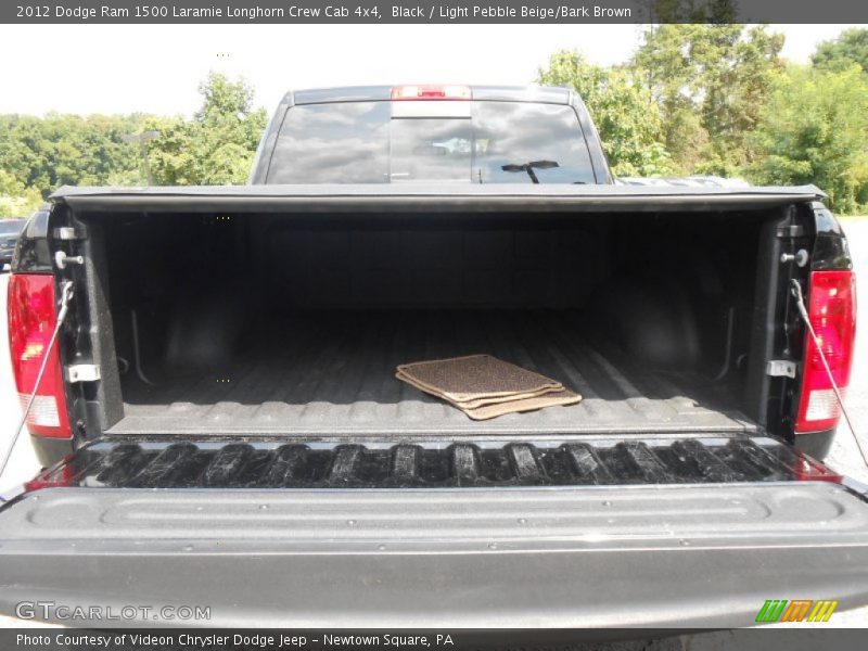 Black / Light Pebble Beige/Bark Brown 2012 Dodge Ram 1500 Laramie Longhorn Crew Cab 4x4