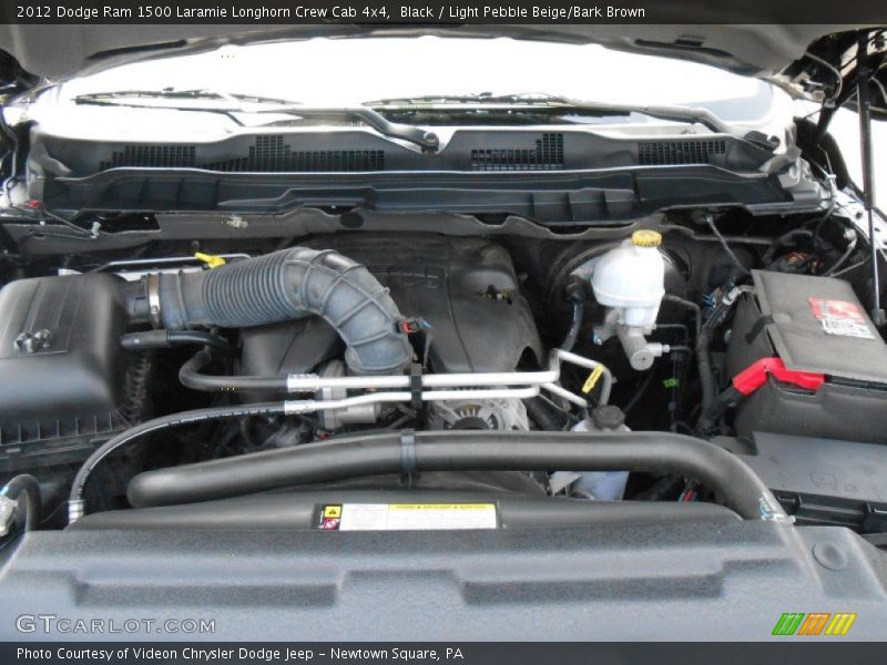 Black / Light Pebble Beige/Bark Brown 2012 Dodge Ram 1500 Laramie Longhorn Crew Cab 4x4