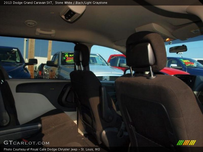 Stone White / Black/Light Graystone 2013 Dodge Grand Caravan SXT