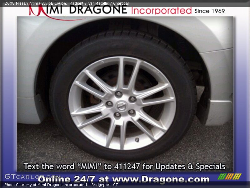 Radiant Silver Metallic / Charcoal 2008 Nissan Altima 3.5 SE Coupe