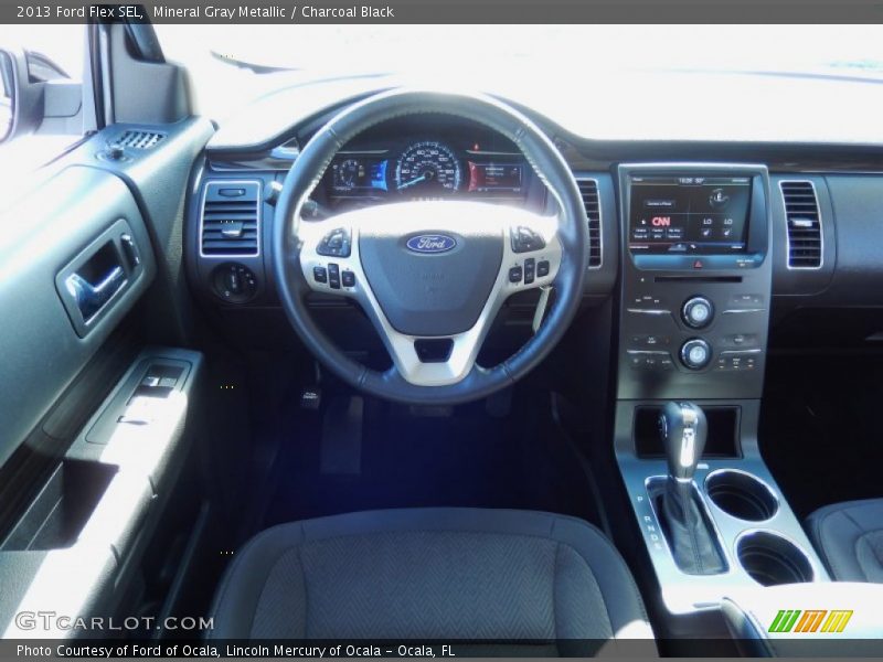 Mineral Gray Metallic / Charcoal Black 2013 Ford Flex SEL