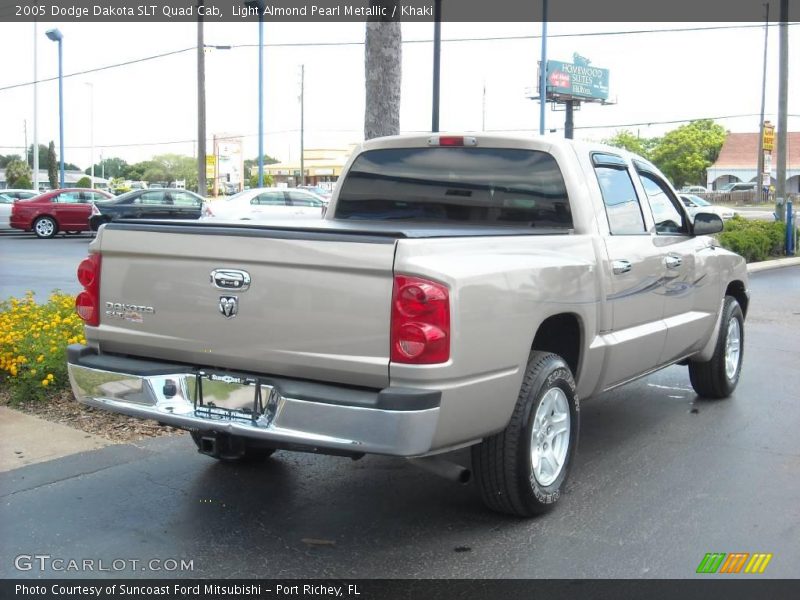 Light Almond Pearl Metallic / Khaki 2005 Dodge Dakota SLT Quad Cab