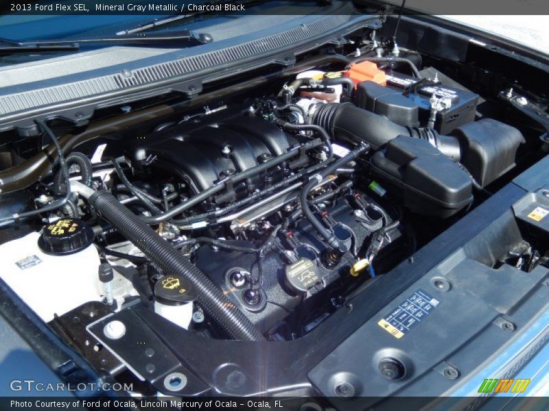 Mineral Gray Metallic / Charcoal Black 2013 Ford Flex SEL