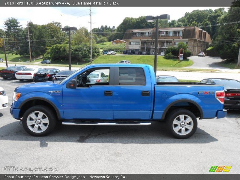 Blue Flame Metallic / Black 2010 Ford F150 FX4 SuperCrew 4x4