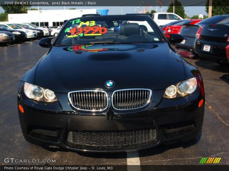 Jerez Black Metallic / Black 2008 BMW M3 Convertible