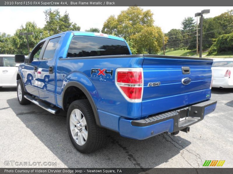 Blue Flame Metallic / Black 2010 Ford F150 FX4 SuperCrew 4x4