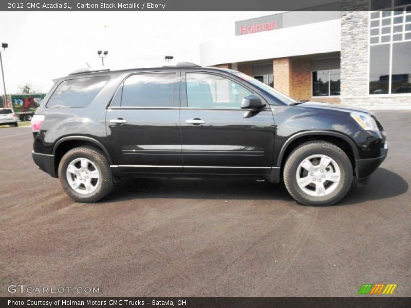 Carbon Black Metallic / Ebony 2012 GMC Acadia SL