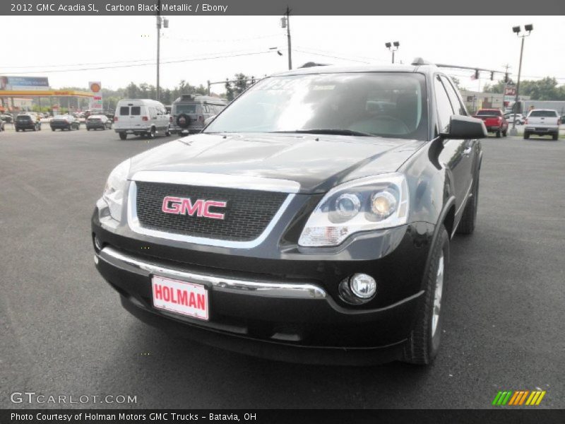 Carbon Black Metallic / Ebony 2012 GMC Acadia SL