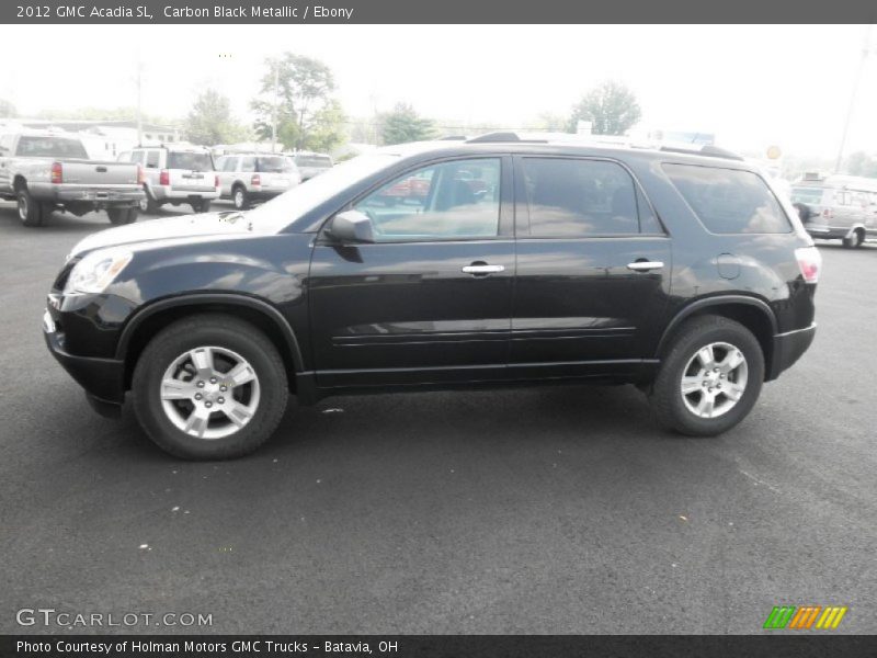 Carbon Black Metallic / Ebony 2012 GMC Acadia SL