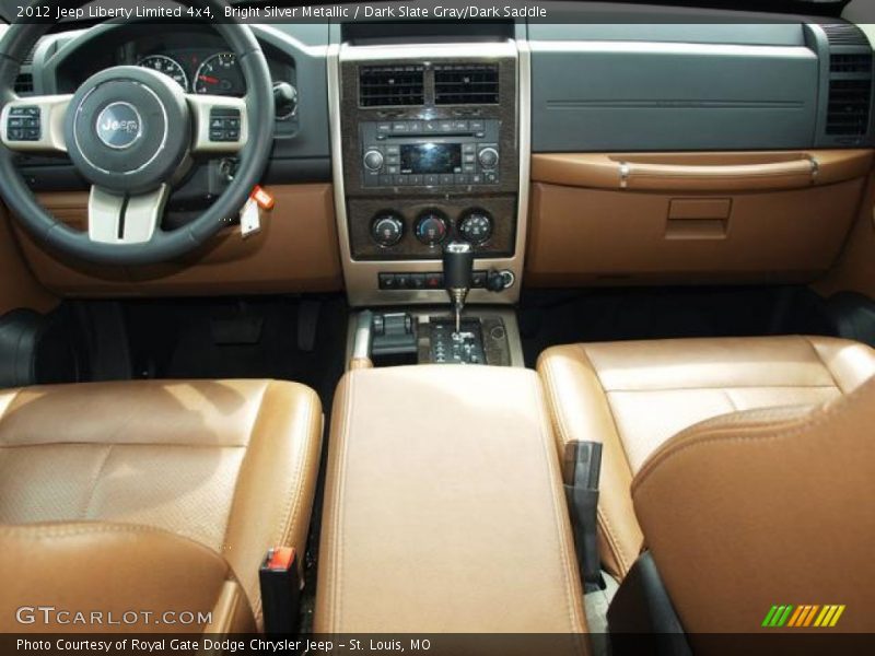 Bright Silver Metallic / Dark Slate Gray/Dark Saddle 2012 Jeep Liberty Limited 4x4