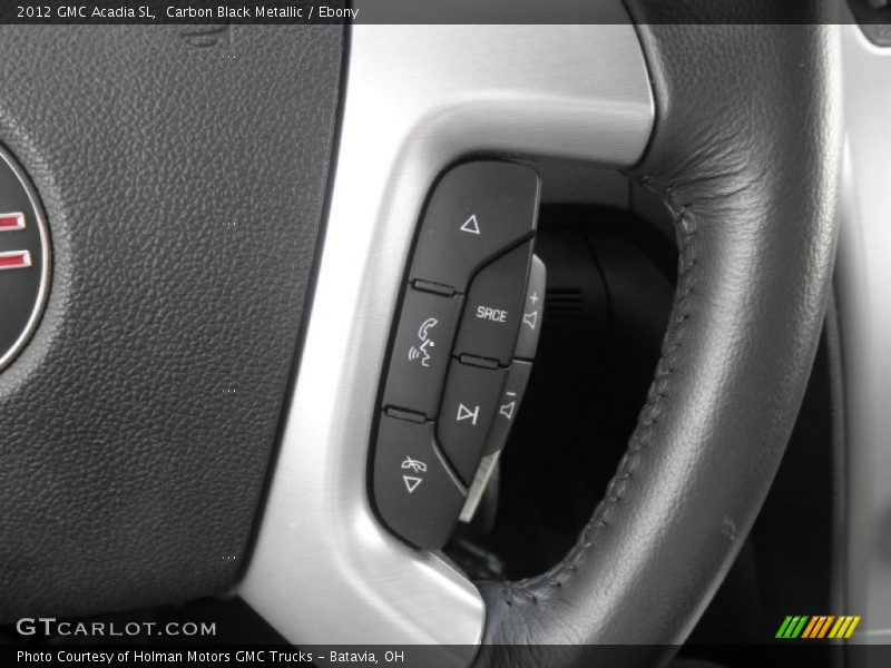 Carbon Black Metallic / Ebony 2012 GMC Acadia SL